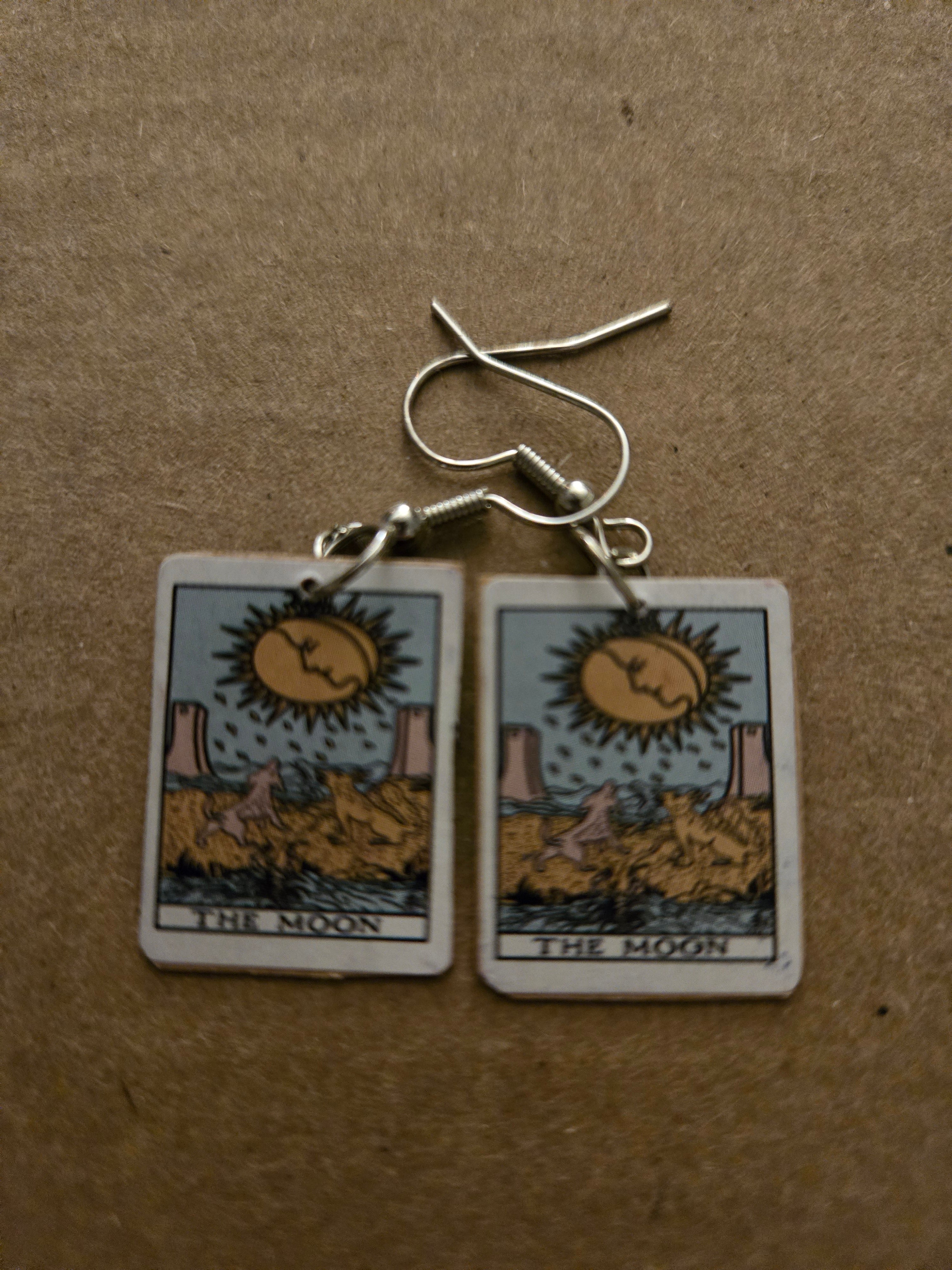 Tarot Card Earrings