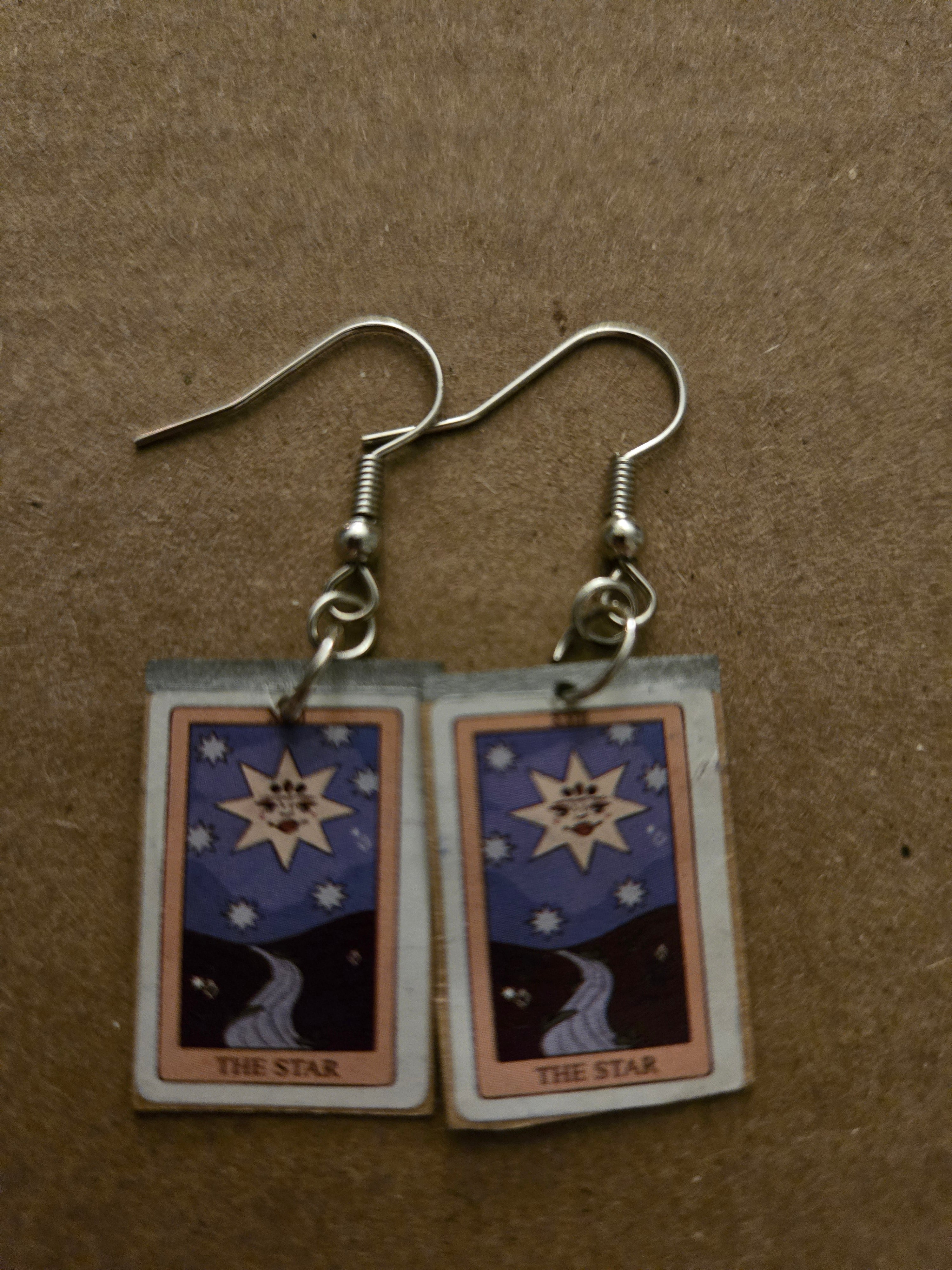 Tarot Card Earrings