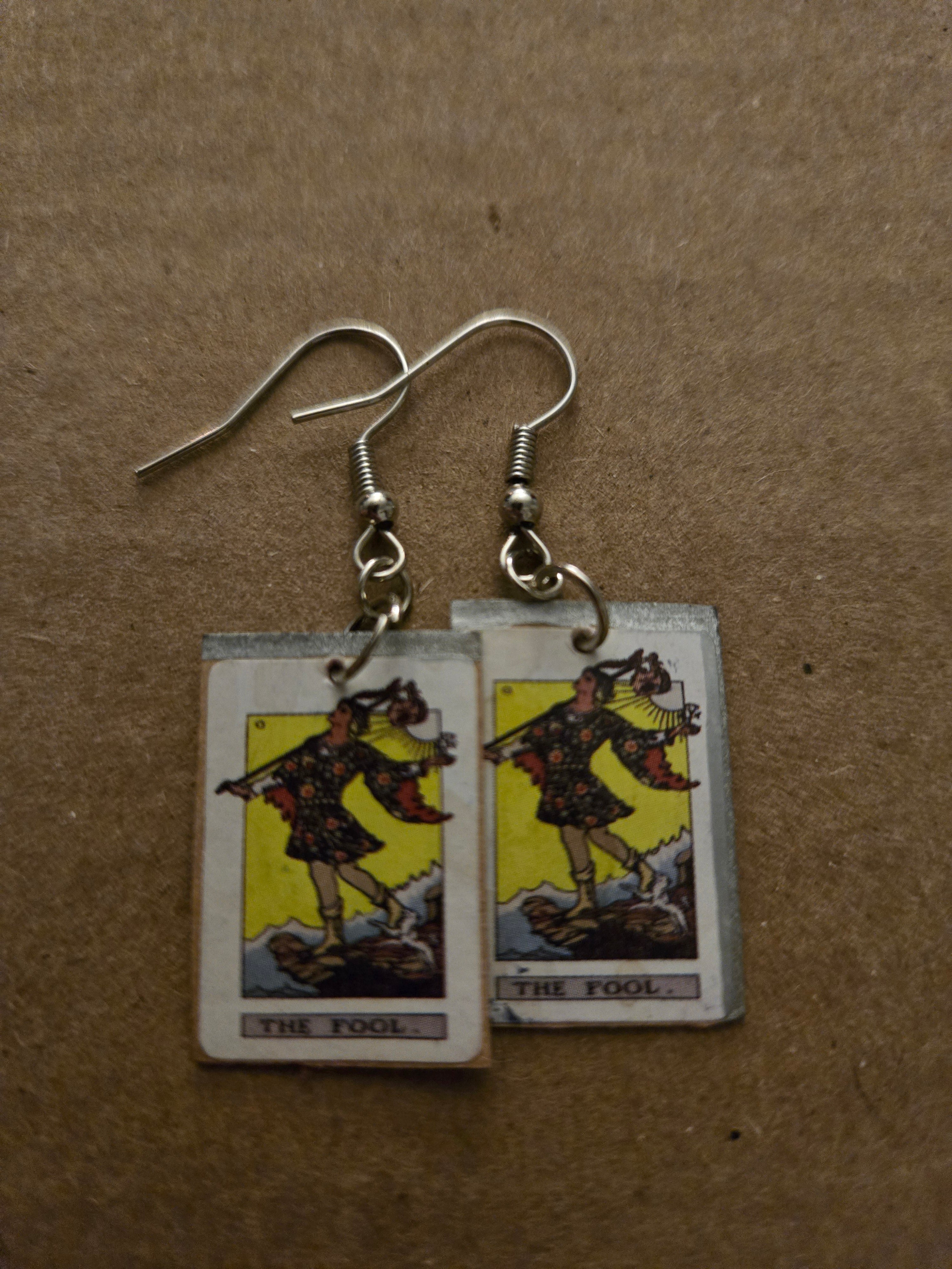 Tarot Card Earrings