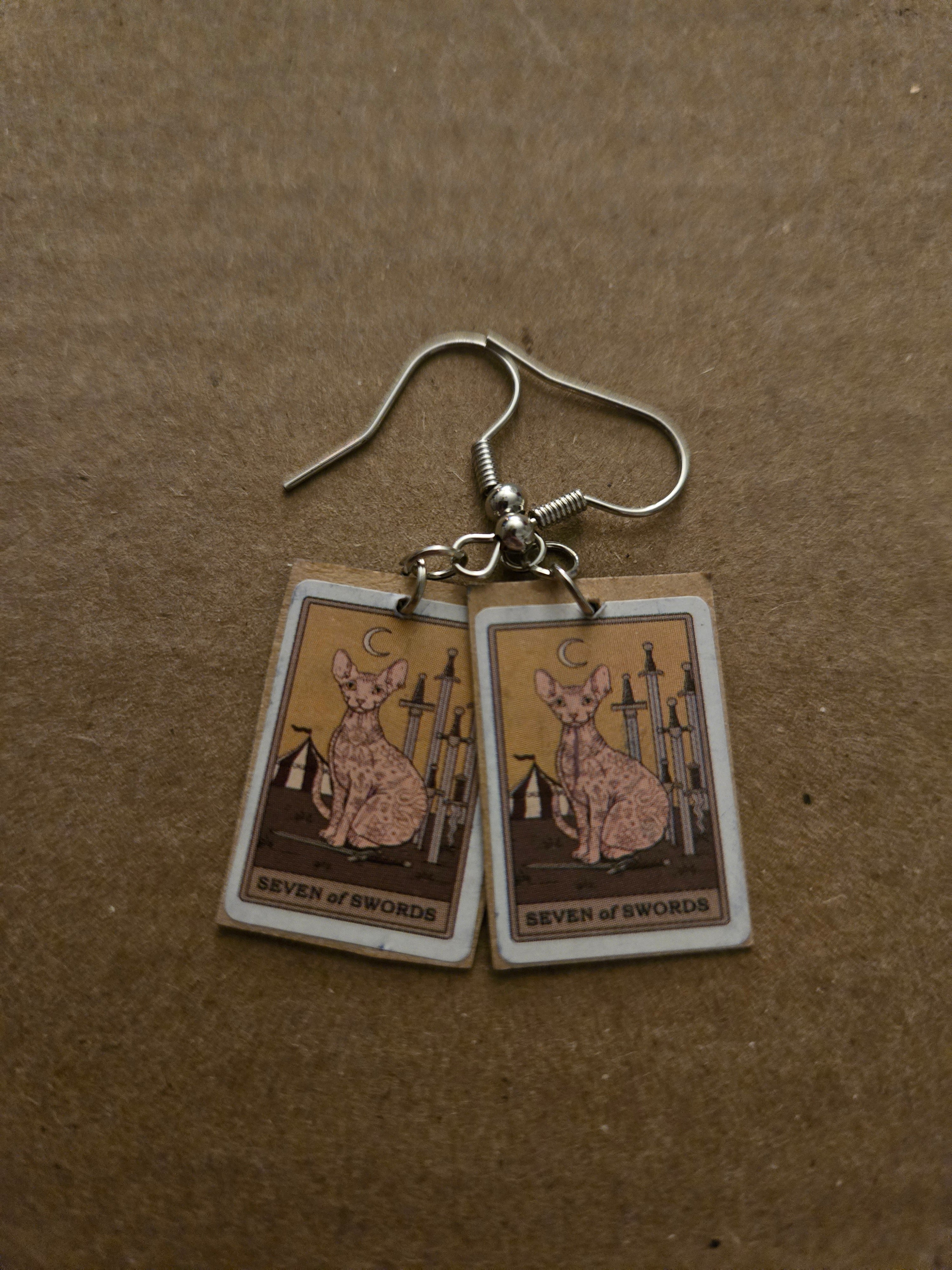 Tarot Card Earrings