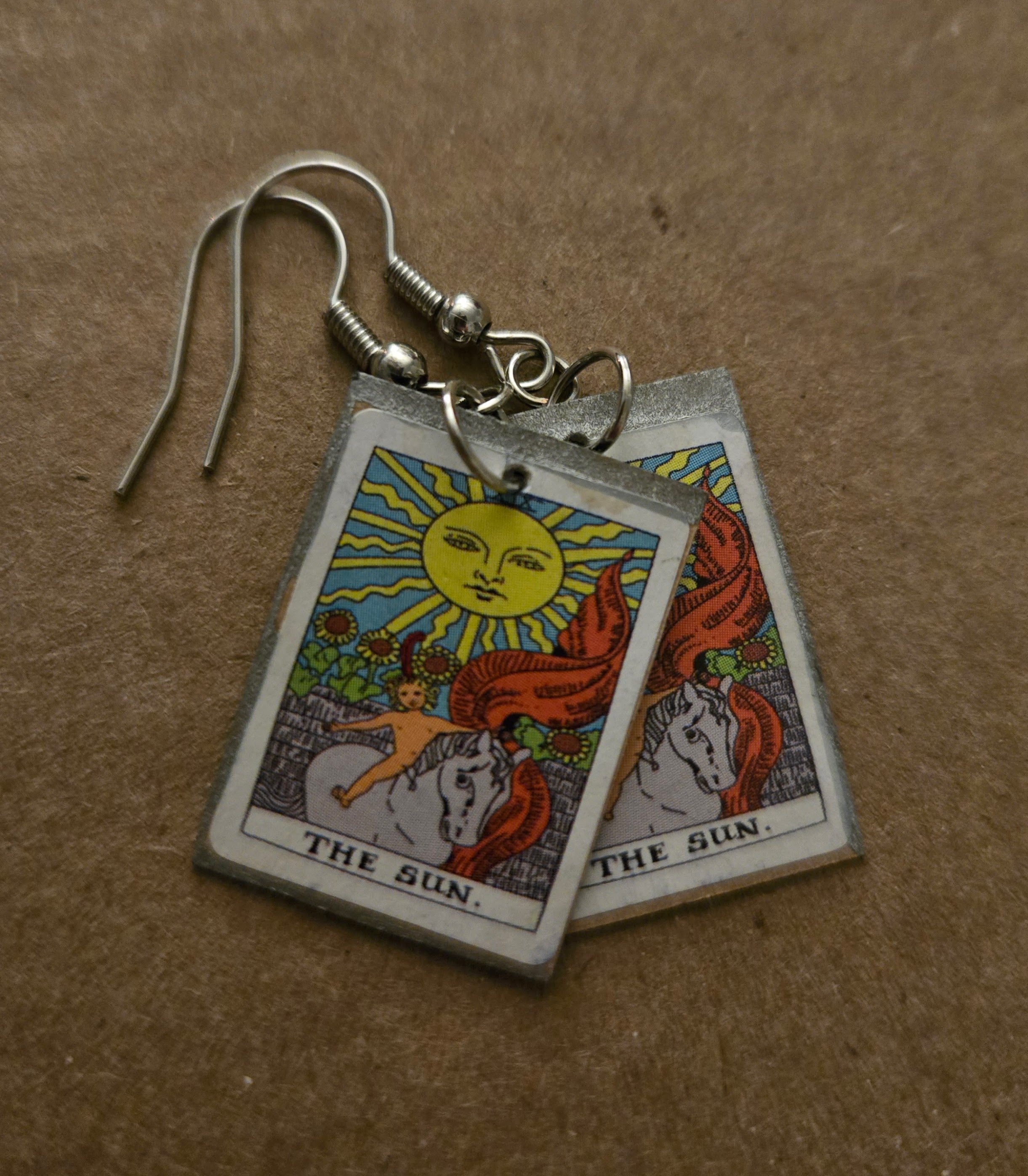 Tarot Card Earrings