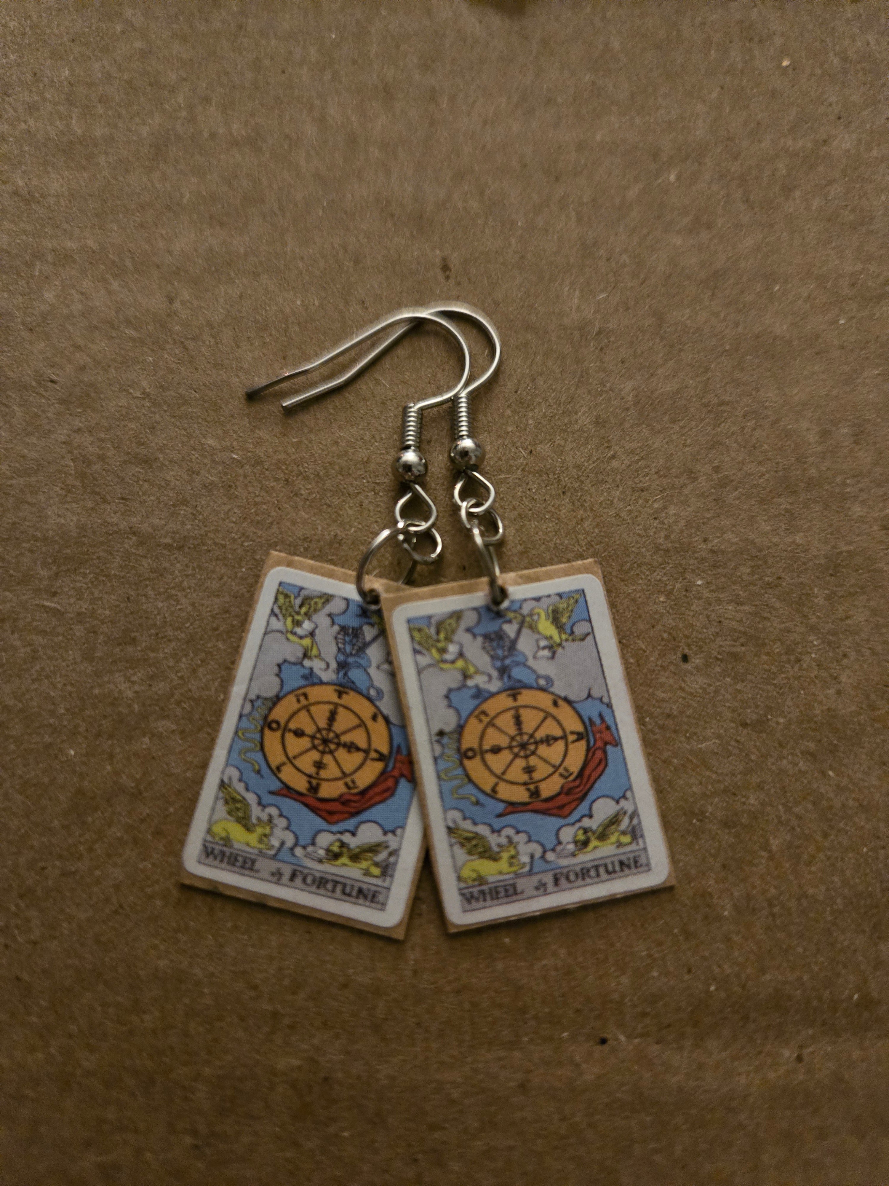 Tarot Card Earrings