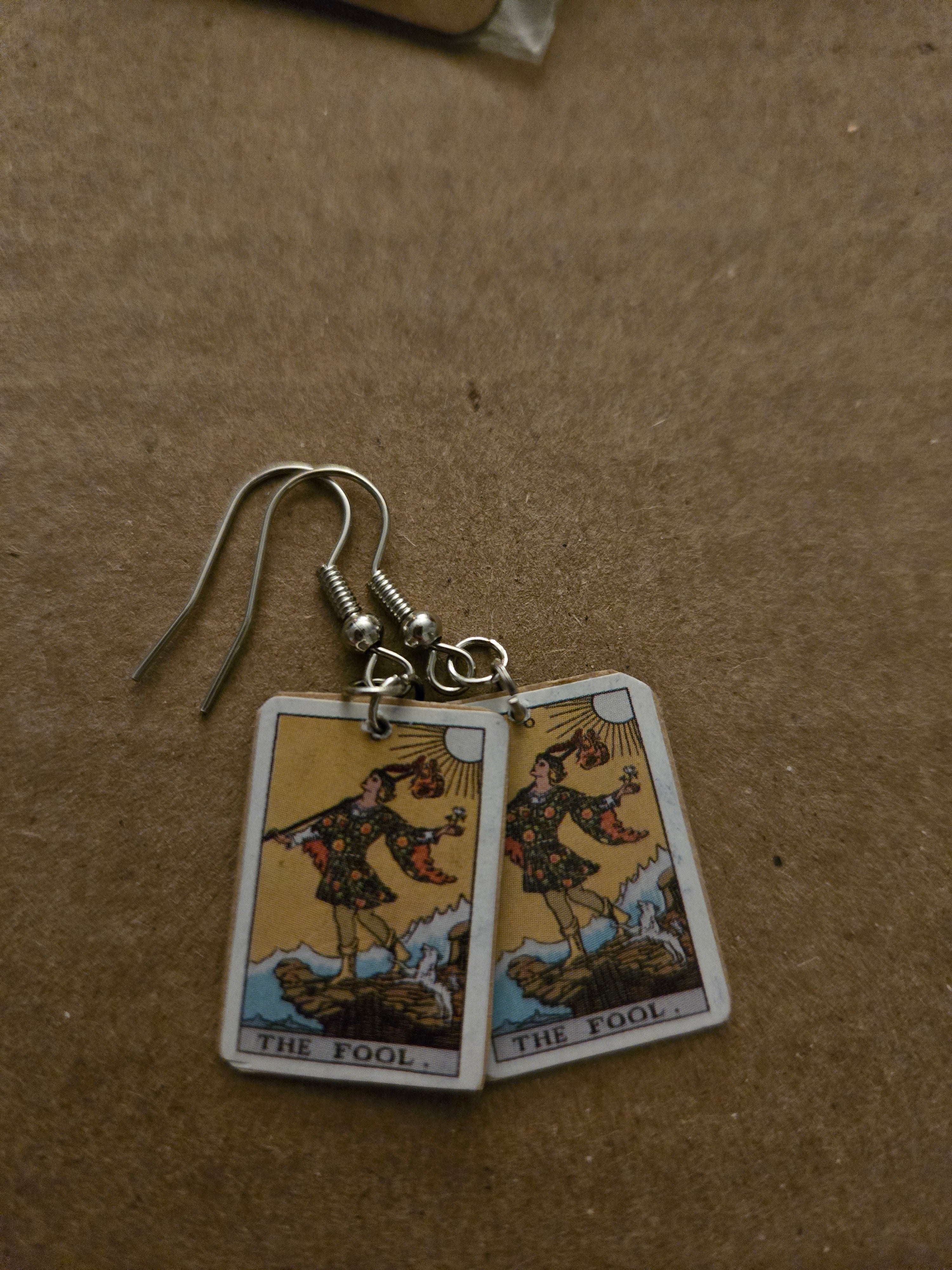 Tarot Card Earrings